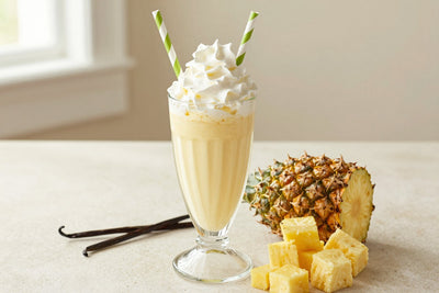 Pineapple Cream Milkshake in a glass