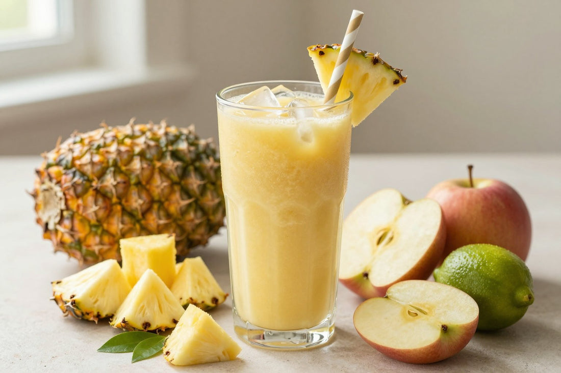 Pineapple Lime Smoothie in a glass