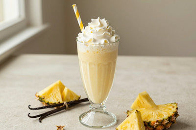 Pineapple Vanilla Milkshake in a glass