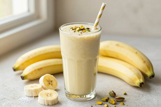 Pistachio Banana Smoothie in a glass