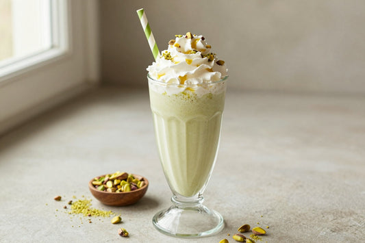 Pistachio Milkshake in a glass
