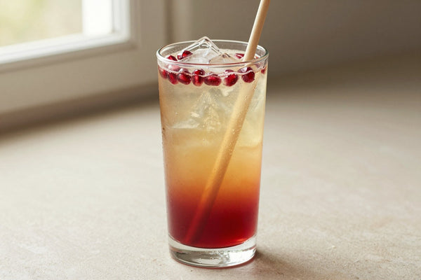 Pomegranate Refresher in a glass