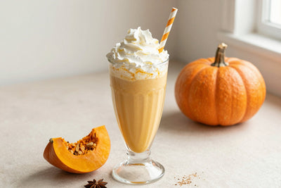 Pumpkin Chai Milkshake in a glass