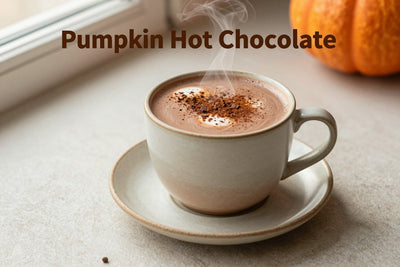 Pumpkin Hot Chocolate in a ceramic mug