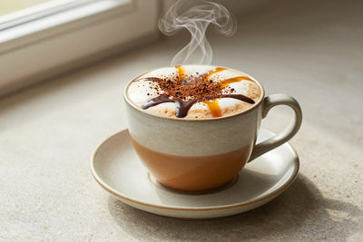 Pumpkin Mocha in a ceramic mug