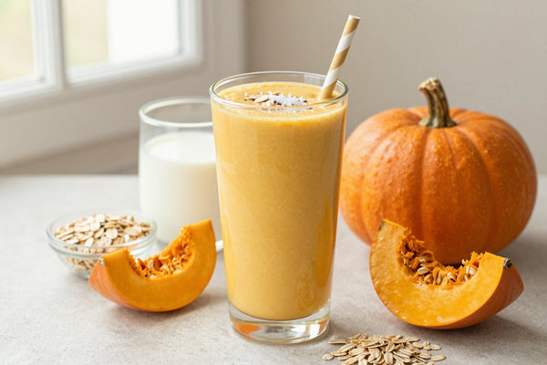 Pumpkin Oat Smoothie in a glass