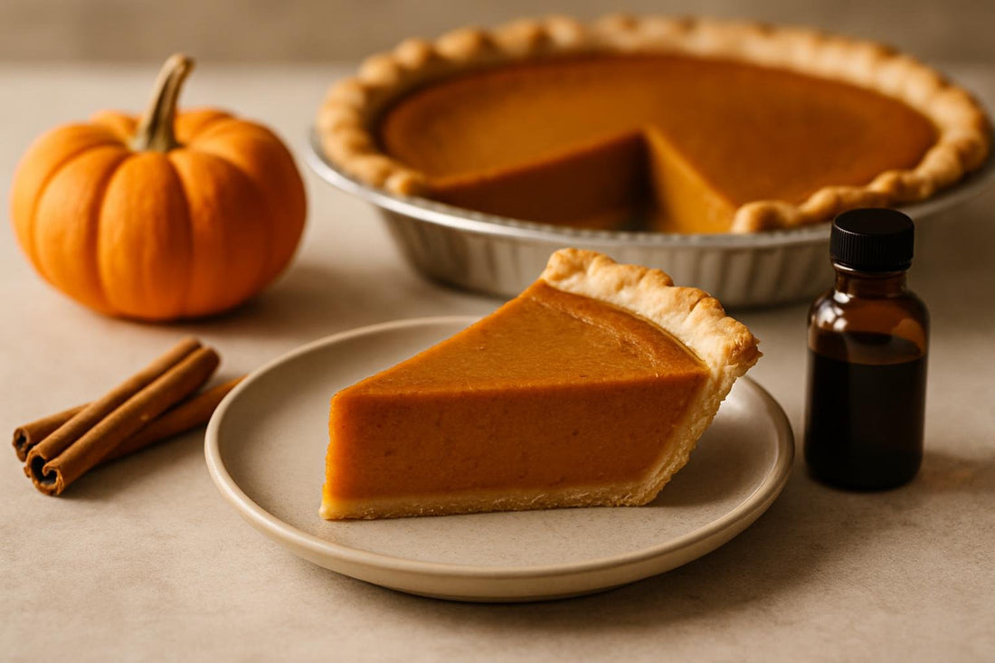 Slice of pumpkin pie