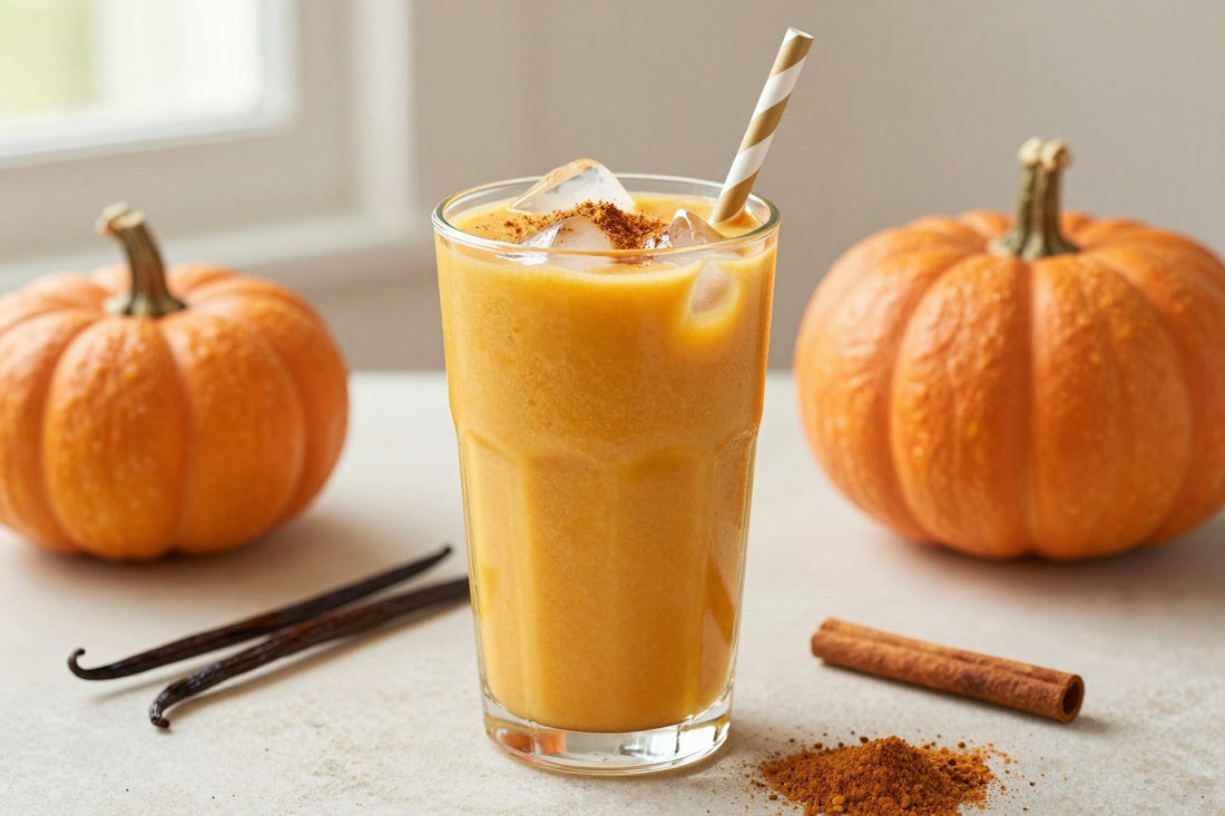 Pumpkin Pie Smoothie in a glass