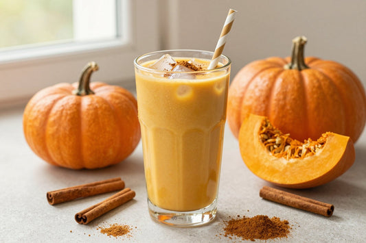 Pumpkin Spice Smoothie in a glass