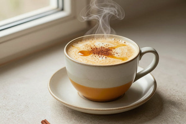 Pumpkin Spice Steamer in a ceramic mug