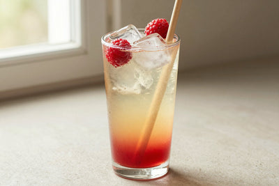 Raspberry Refresher in a glass