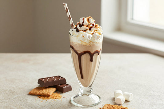 S'mores Milkshake in a glass