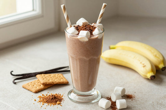 S'mores Smoothie in a glass