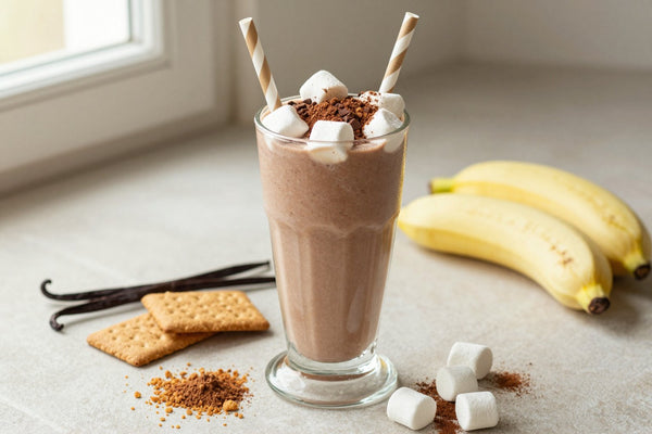 S'mores Smoothie in a glass