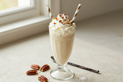 Salted Pecan Milkshake in a glass