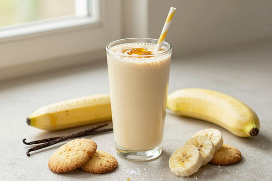 Shortbread Smoothie in a glass