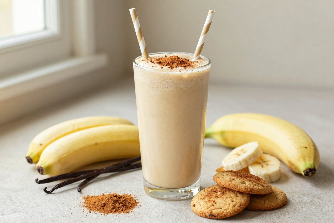 Snickerdoodle Smoothie in a glass