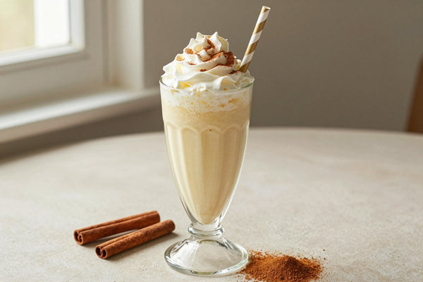 Spice Cake Milkshake in a glass