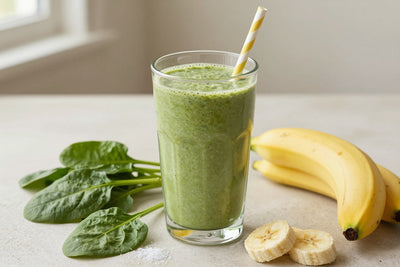 Spinach Banana Smoothie in a glass