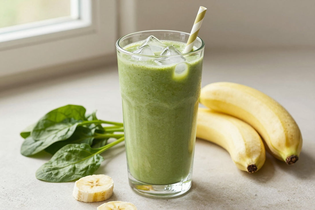 Spinach Vanilla Smoothie in a glass