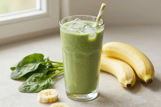 Spinach Vanilla Smoothie in a glass