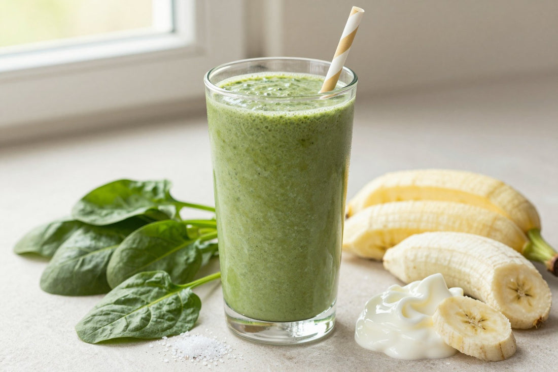 Spinach Yogurt Smoothie in a glass