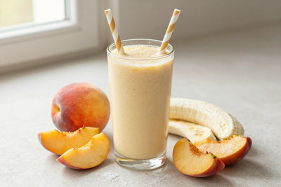 Stone Fruit Medley Smoothie in a glass
