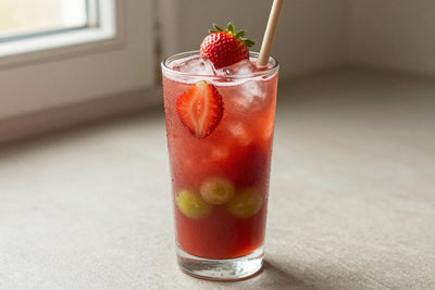 Strawberry Açaí Refresher in a glass