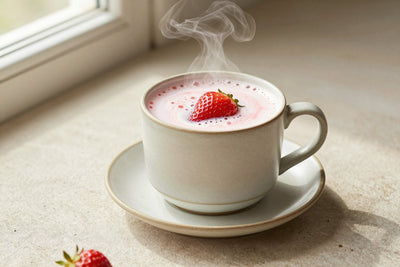 Strawberry Milk in a ceramic mug