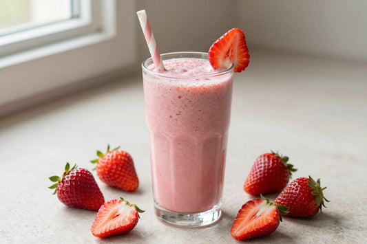 Strawberry Mixed Fruit Smoothie in a glass