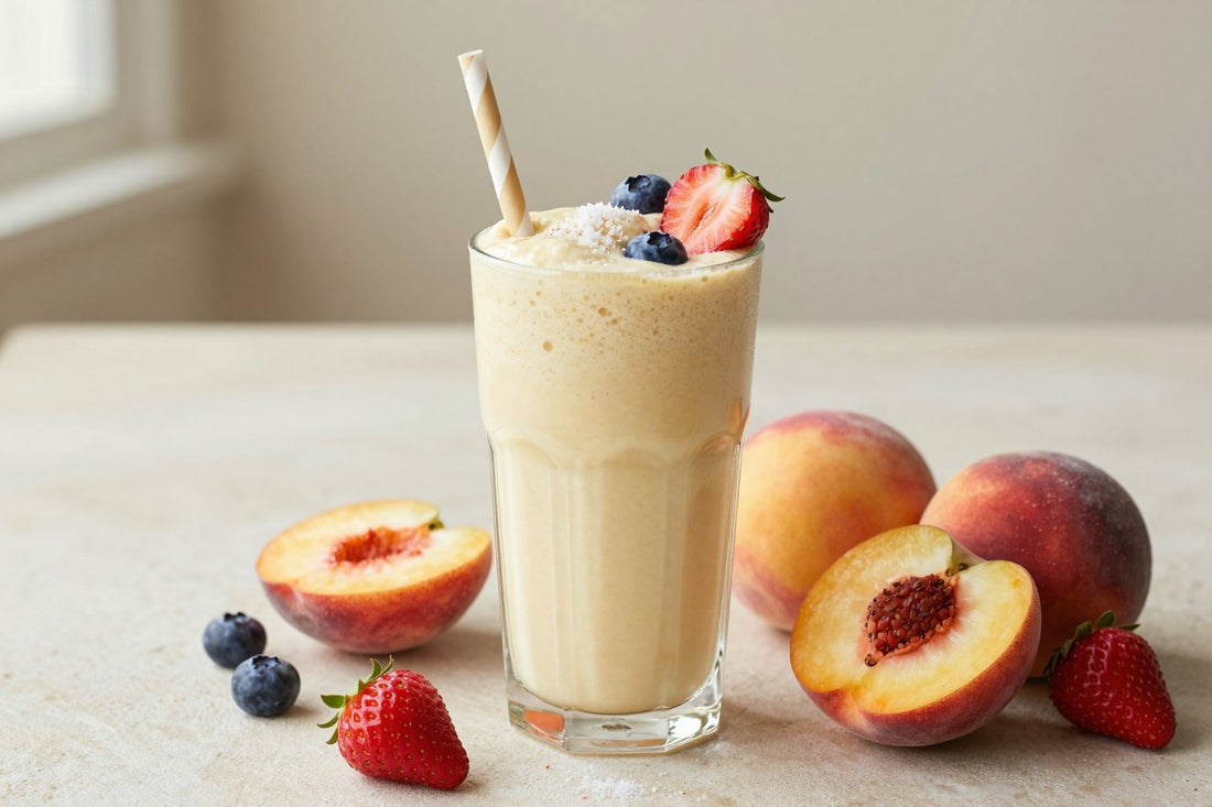 Summer Fruit Medley Smoothie in a glass