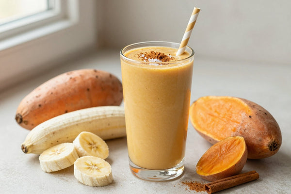 Sweet Potato Pie Smoothie in a glass
