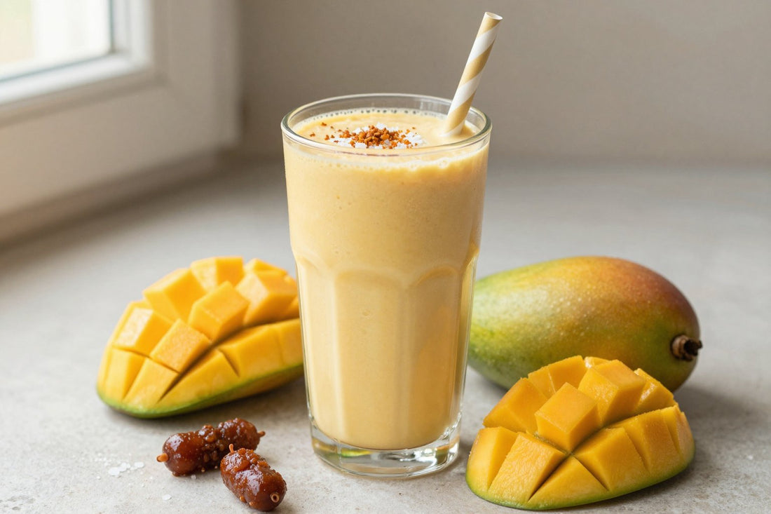Tamarind Mango Smoothie in a glass
