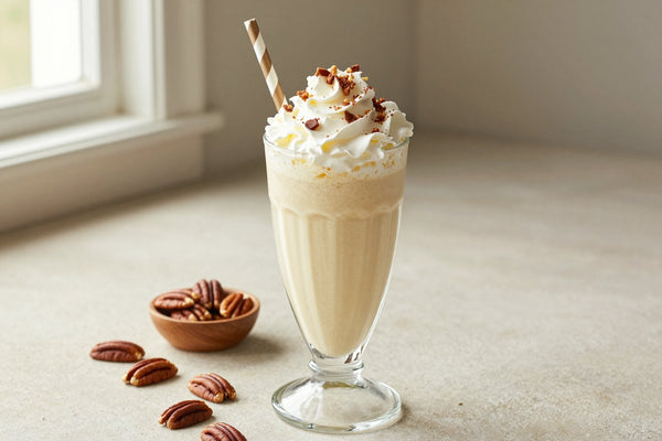 Toasted Pecan Milkshake in a glass