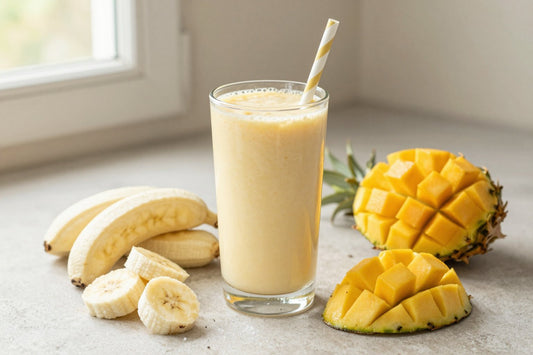 Tropical Fruit Medley Smoothie in a glass