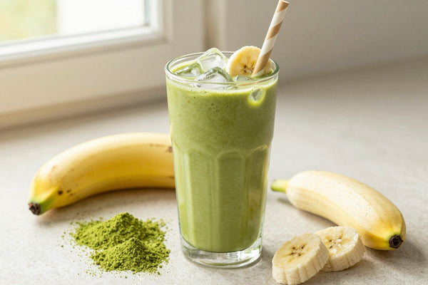 Tropical Matcha Smoothie in a glass