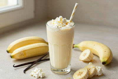 Vanilla Cheesecake Smoothie in a glass