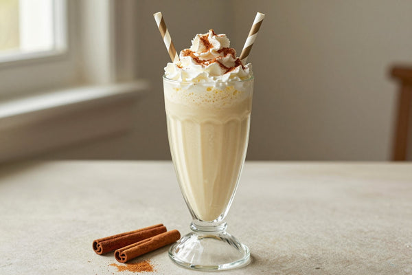 Vanilla Cinnamon Milkshake in a glass