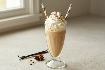 Vanilla Coffee Milkshake in a glass