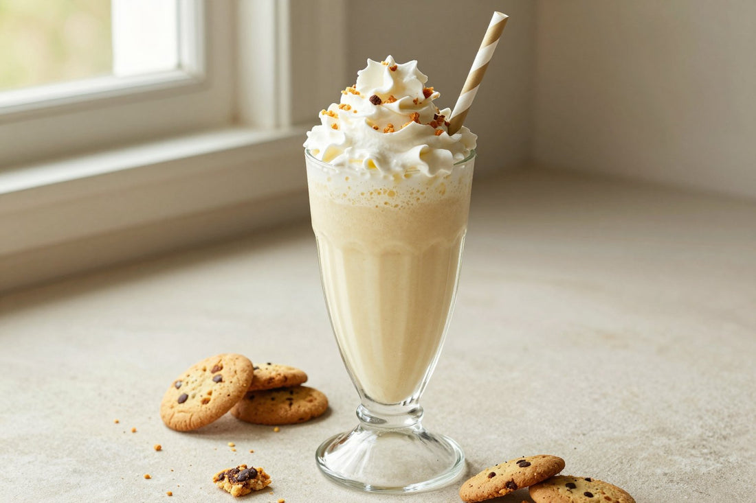 Vanilla Crunch Milkshake in a glass