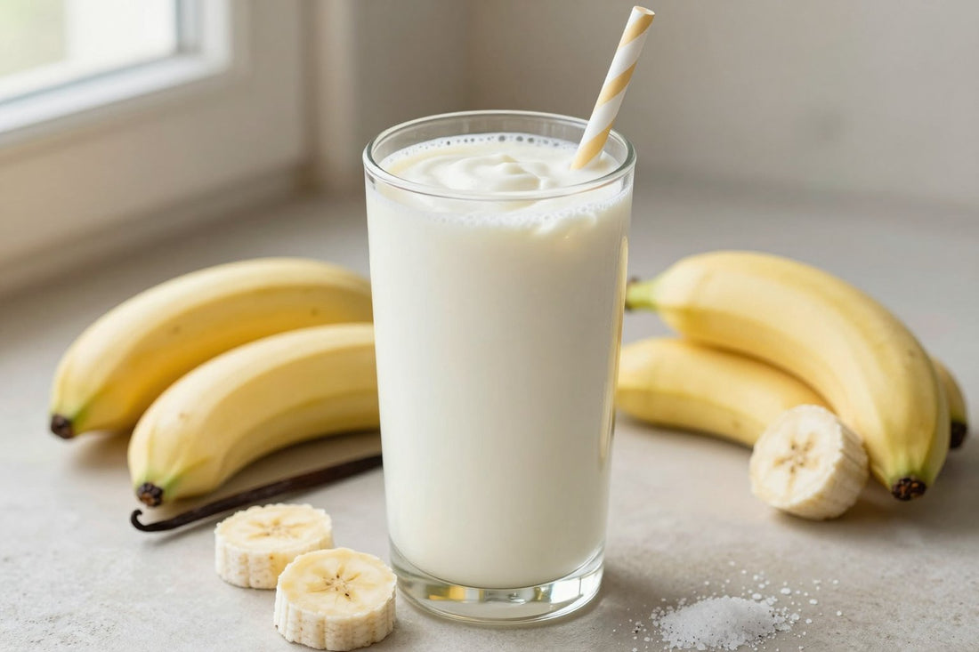 Vanilla Greek Yogurt Smoothie in a glass