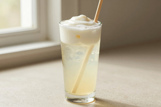 Vanilla Italian Soda in a glass