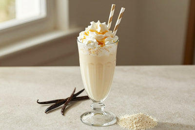 Vanilla Malt in a glass