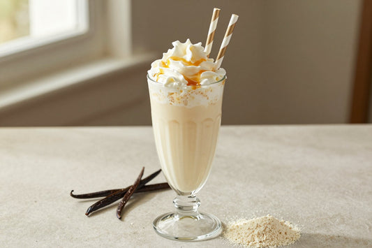 Vanilla Malt in a glass