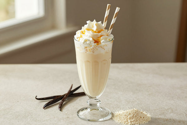 Vanilla Malt in a glass