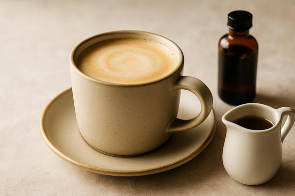 Vanilla Maple Latte in a ceramic mug