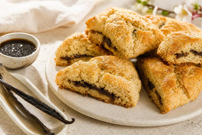 Vegan almond vanilla scones