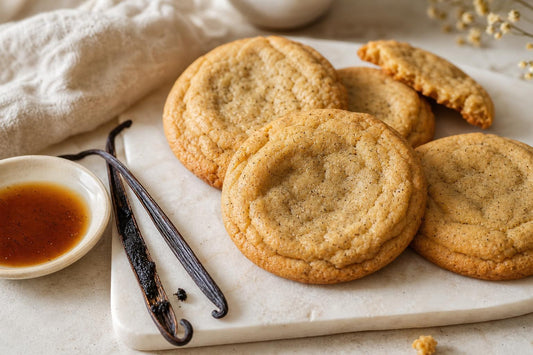 Vegan brown butter vanilla cookies