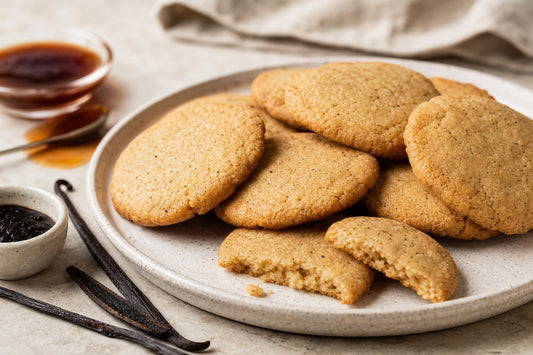 Vegan maple vanilla cookies