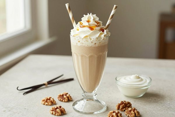 Walnut Maple Milkshake in a glass